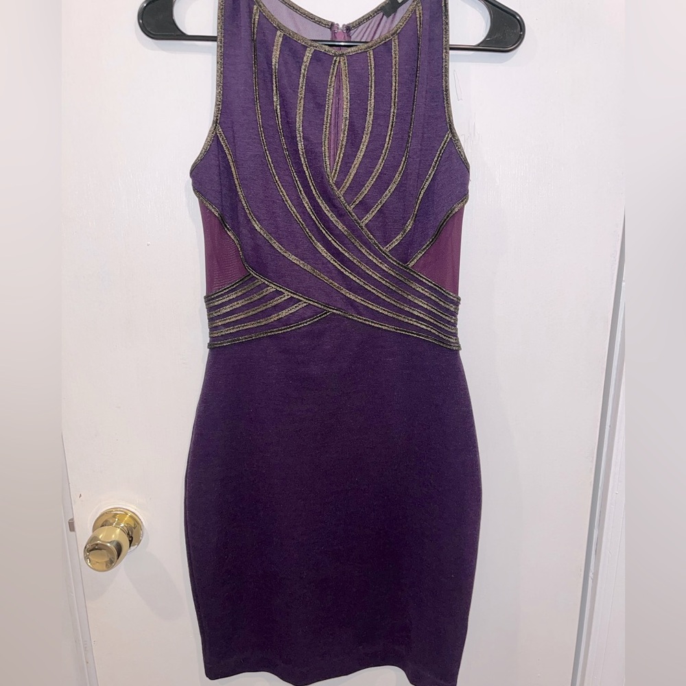 Arc&Co Purple Bodycon Dress - Medium